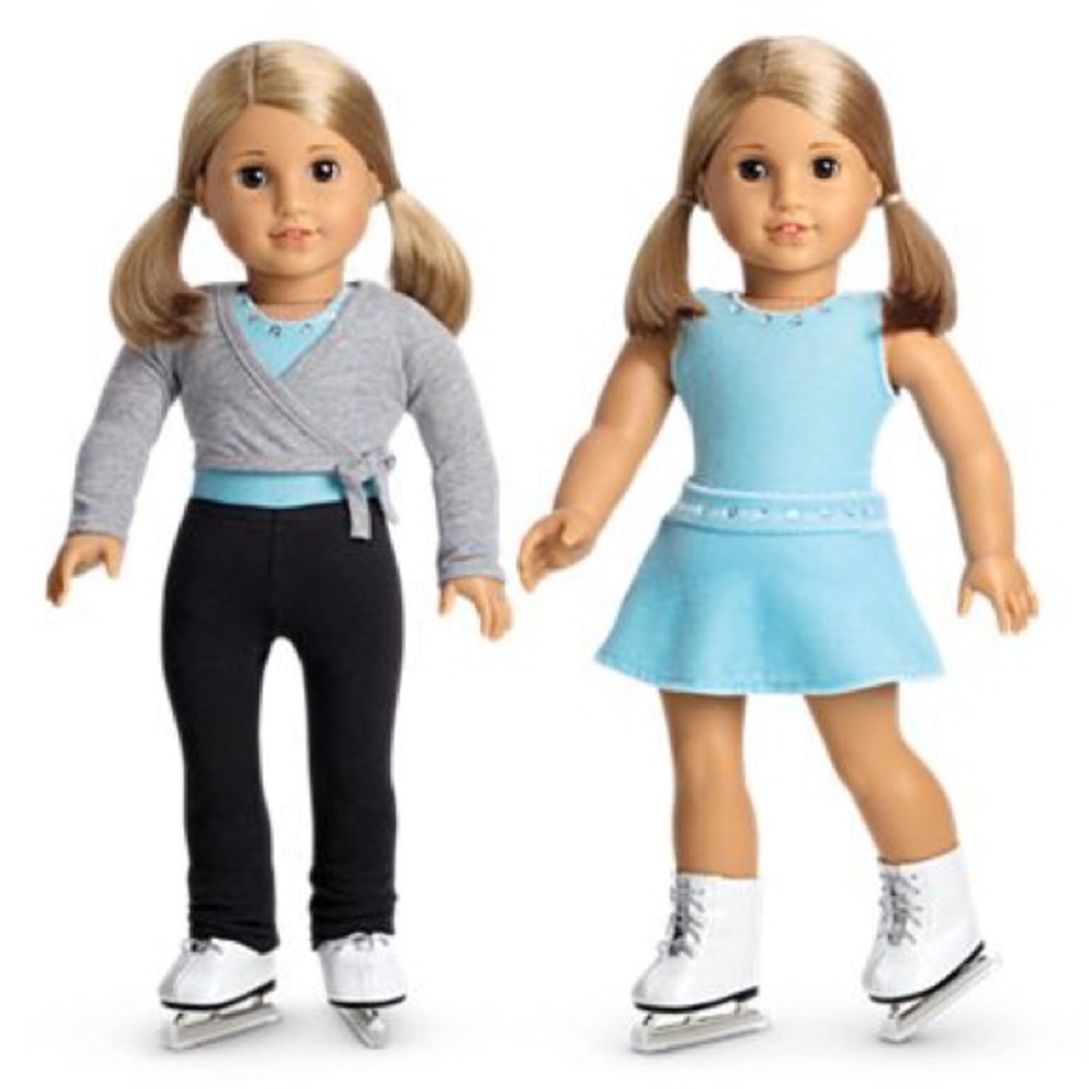 American Girl Ice Skating Set